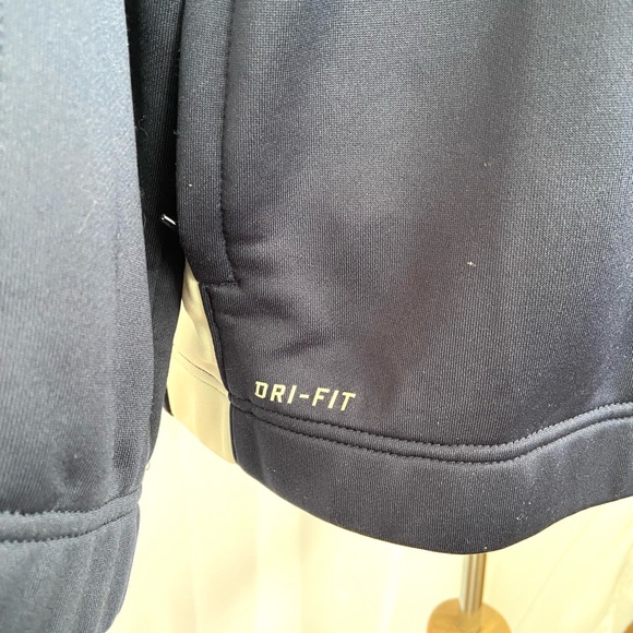 Nike Running Dri Fit Jacket Mens Size Large Blue Athletic Long Sleeve Zip Up - Picture 10 of 12